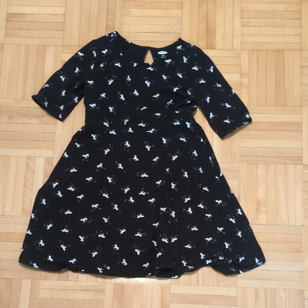 Old Navy Black and White Kids Dress